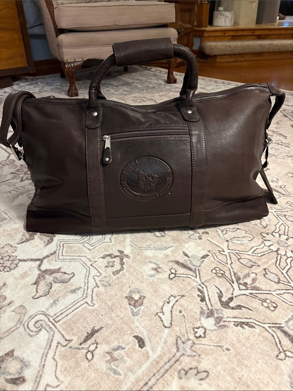 Canyon outback Leather Weekender Duffel Bag Brown NWOT